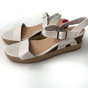 New! Tommy Bahama Jona espadrille wedge sandals white size 10 NWT
